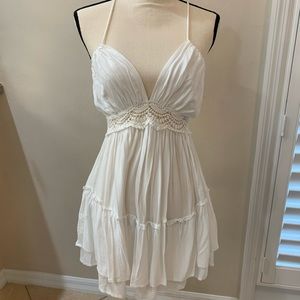 White bathing suit cover up